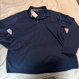 Adidas Blue Polo Shirt Classic Design